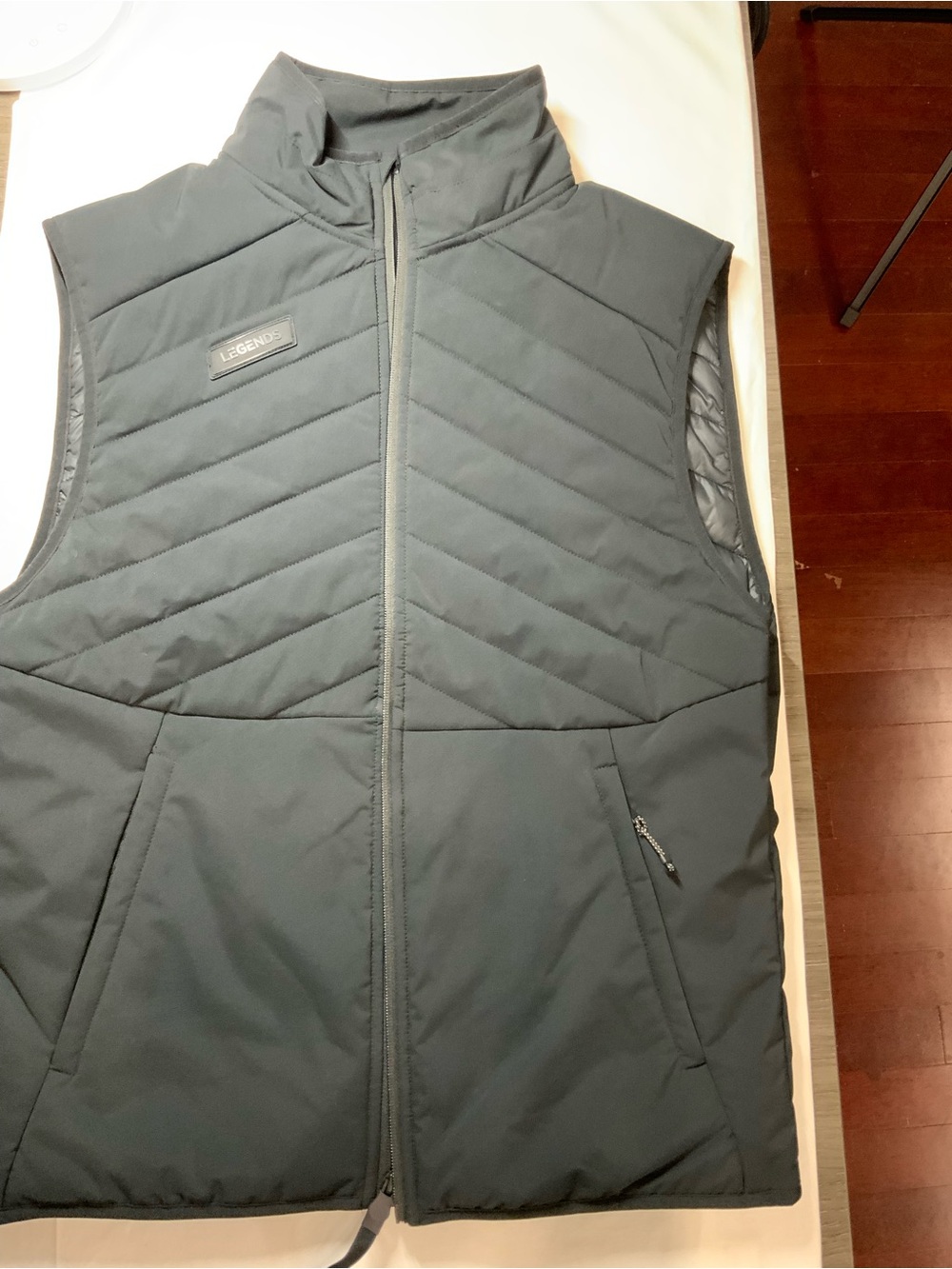 Legends Black Quilted Black Vest